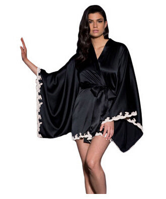 Sexy Long Sleeve Pajamas With Lace Sleeves